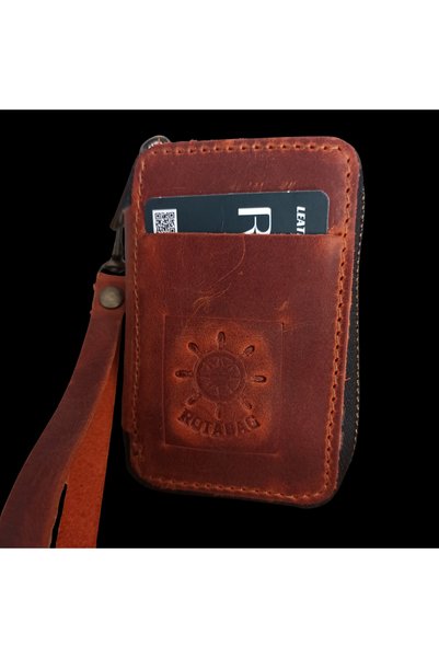 RotabaG Genuine Leather Organizer (Mini) in black, tan, navy blue, green, cin...