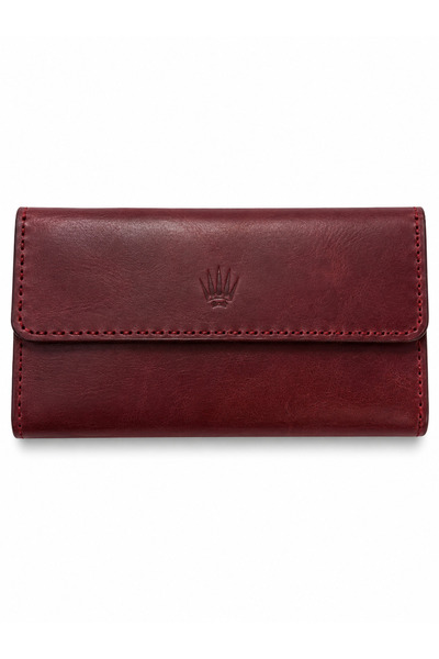 WATCHOFROYAL Valencia Crazy Burgundy Phone Wallet