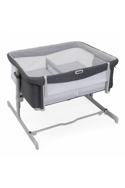 Chicco Patut atasabil pentru gemeni Next 2 Me Twins, MagnetGrey (Gri), 0luni+