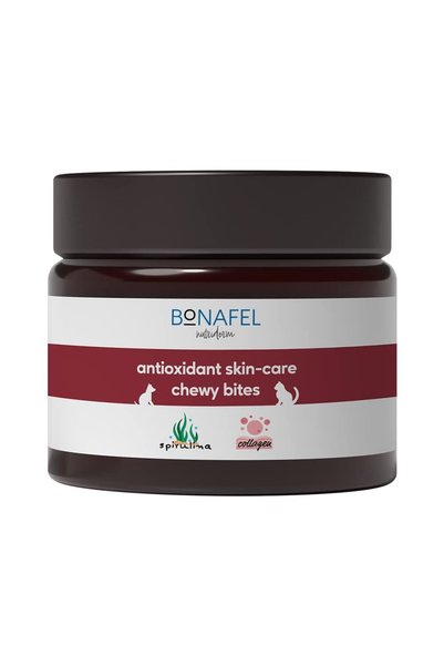 Bonafel Nutriderm Kedi ve Köpekler İçin Deri ve Tüy Sağlığı Yumuşak Çiğneme T...