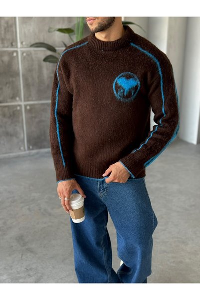 FO4RBS Oversized Wool Sweater with "2Y" Print Y
