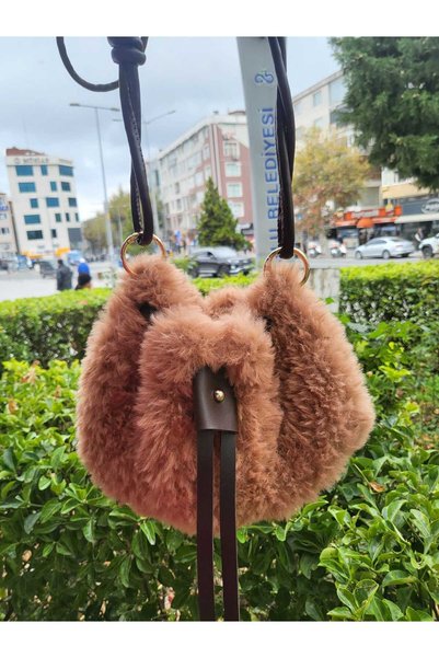 Peluş Kese Çanta - El Örgüsü