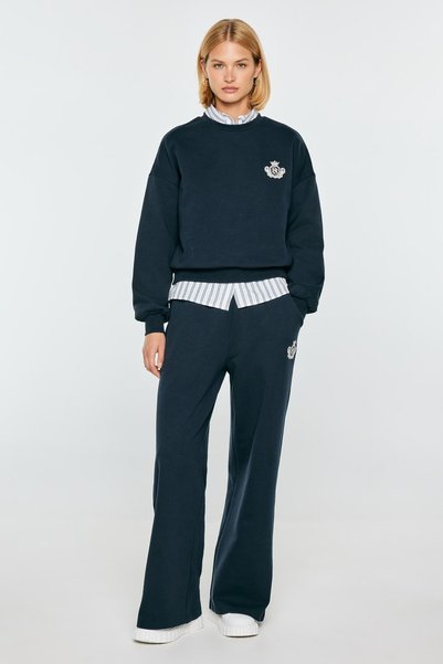 Big Star Pantaloni de trening damă bleumarin Fotynap 403 XL