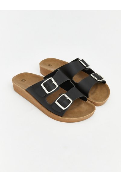 LC Waikiki Double Strap Thick Sole Women's Sliders