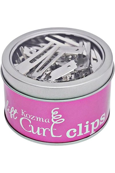 Kozma Curl مشابك لرفع الجذور – 50 قطعة، مشابك شعر مزدوجة الشوكة مصنوعة من الف...