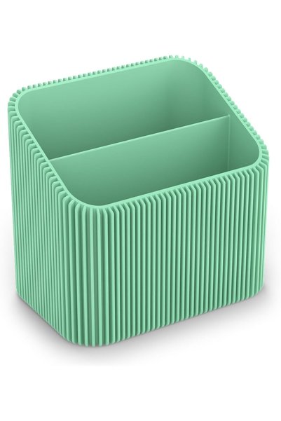 Generic Ribbed Remote Control Holder with 2 Compartments, 16 x 11 x 14.7 cm, ...