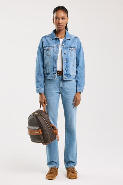 Big Star Geacă de damă din denim albastră Josephine 134 S
