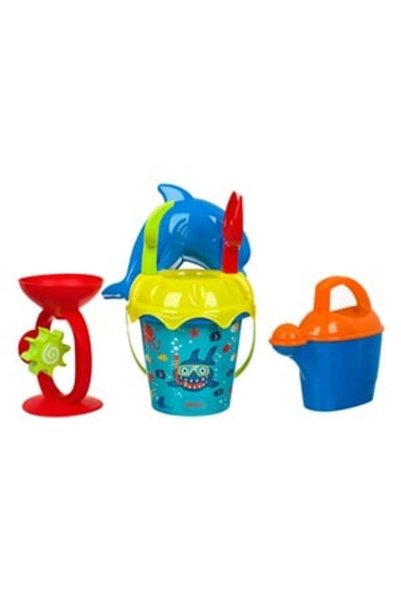UNIC Set găleată de plajă Rechin cu accesorii și rucsac