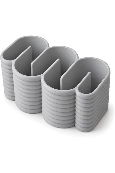 Generic Wavy Desk Organizer with 2 Removable Inserts, Scissors, Minimalist Ma...