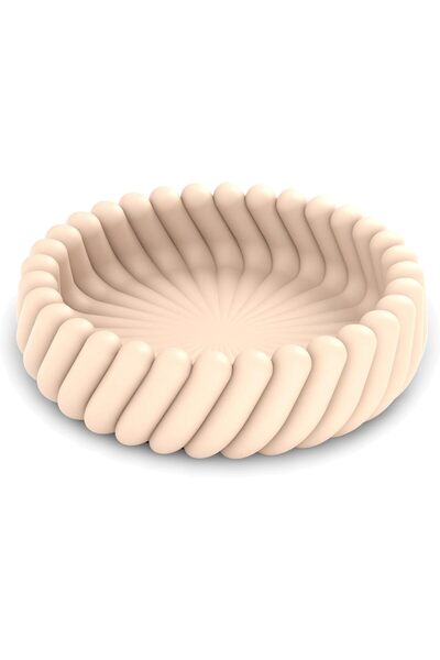 Generic Spiral Ribbed Catchall Bowl, 16 cm Twisted Key Bowl for Entryway, Coi...