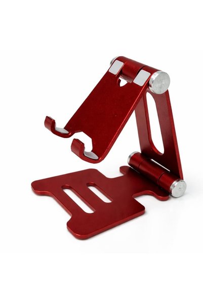 HeliosStar Tok Aliminyum Stand Çok İşlevli Döner Tablet PC Akıllı Telefon Standı Mini Boy Masaüstü Stand Katlan