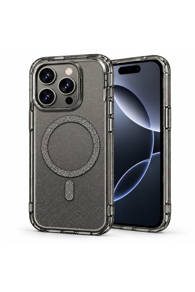Microsonic SparkMag Luxe Black Case Compatible with the Apple iPhone 16 Pro
