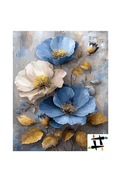 Painting-numbers Set pictura pe numere Petale de Cer si Fildes 6553, panza pe...