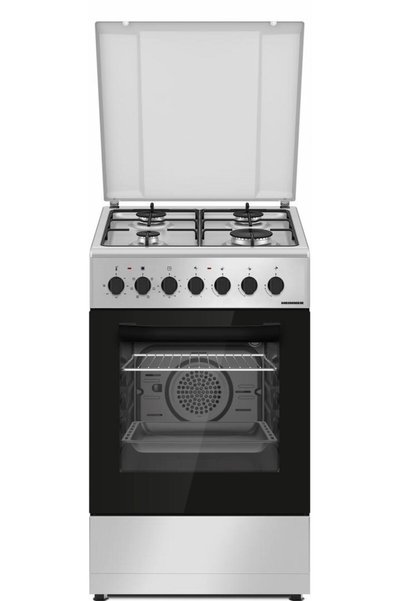 Heinner HFSC-S60LITGC-SL 50x60см Комбиниран котлон, 4 газови горелки, електри...
