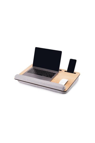 HeliosStar -LS024 Minderli Laptop Sehpası (Meşe)