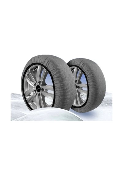 HeliosStar Matte Lastik Kar Çorabı Kar Zinciri Muadili Yüksek Kalite Tekstil Kar Zinciri Extra Pro Series (Smal