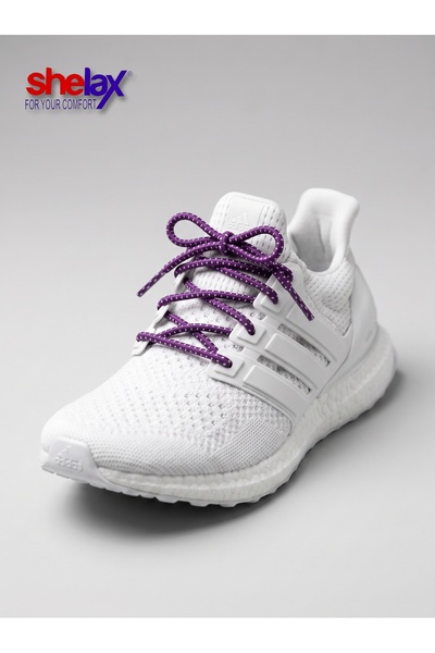 SHELAX Round Smart Shoelace - Mottled Purple