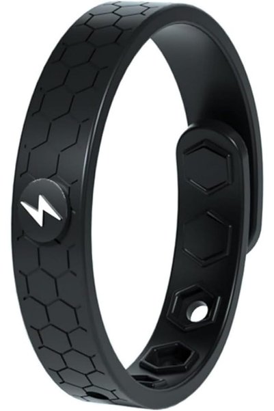 Tazweeq Silicone Wristband with Football Texture, Black