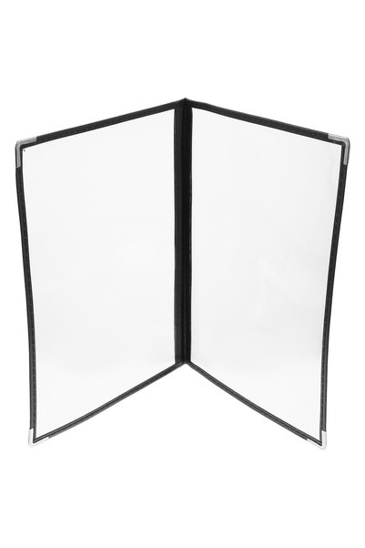 PRETYZOOM 1pc Transparent Pvc Menu Cover Binder Loose Leaf Ring Planner Folde...