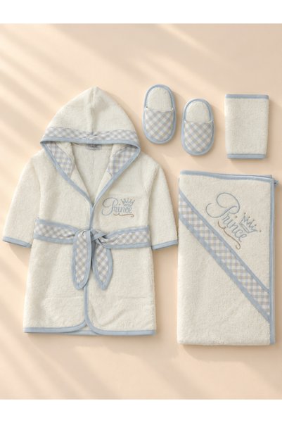 Lilliy 100% Cotton Newborn Baby Robe Set, Ages 0–1, Unisex, Hospital Discharg...