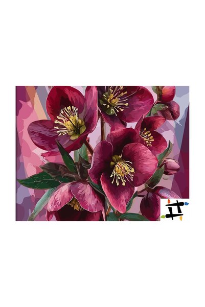 Painting-numbers Set pictura pe numere Purpuriu Regal 6635, panza pe rama lem...