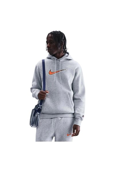 Nike Ανδρικό Φούτερ Αθλητικής Ένδυσης Club Fleece με Κουκούλα
