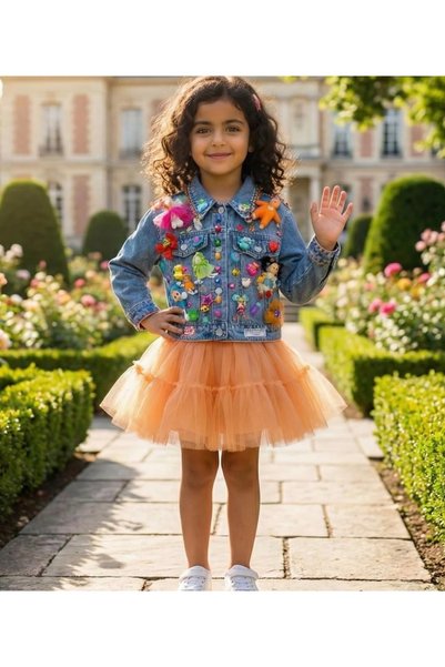 special gift house Children's Game Denim Jacket with a Unique and Distinctive...