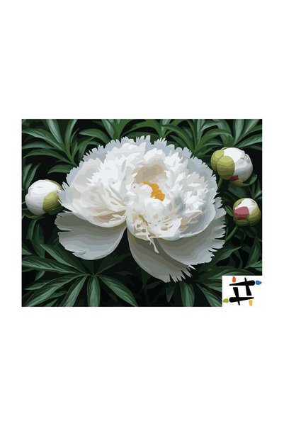 Painting-numbers Set pictura pe numere Lumina dintre Frunze 6677, panza pe ra...