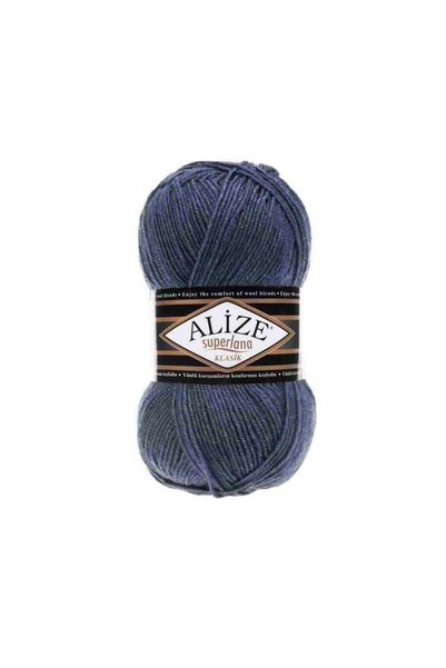 Alize Superlana Classic 5-Pack (Total 500g) 25% Wool Yarn - Hand-Knitting Yar...