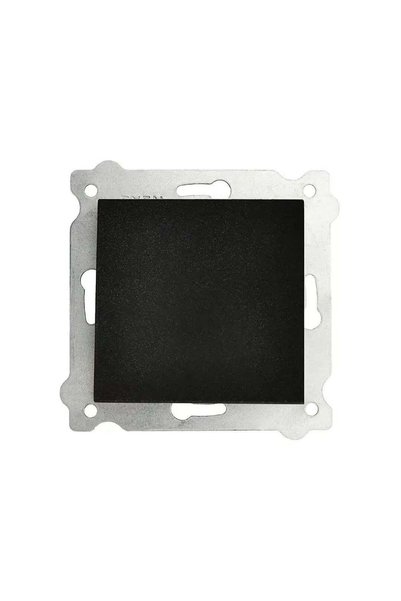 FOXMAG24 Simple Light Switch, Black, 10A, 250V, 7.5x7.5 cm
