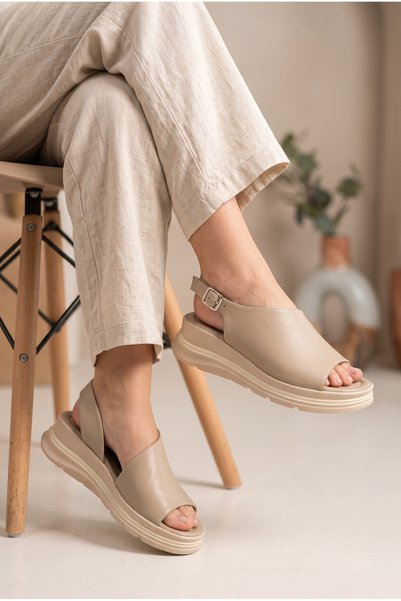 MERVESTORE Sandale confortabile slingback cu curele asimetrice și cataramă di...