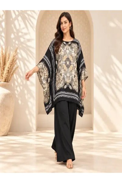 Generic Brand Women's Kaftan Style Co-Ord Set