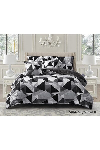 miral Winter Compressed Flannel Bedspread 2 Sided Fleece and Velvet 6 Pieces ...