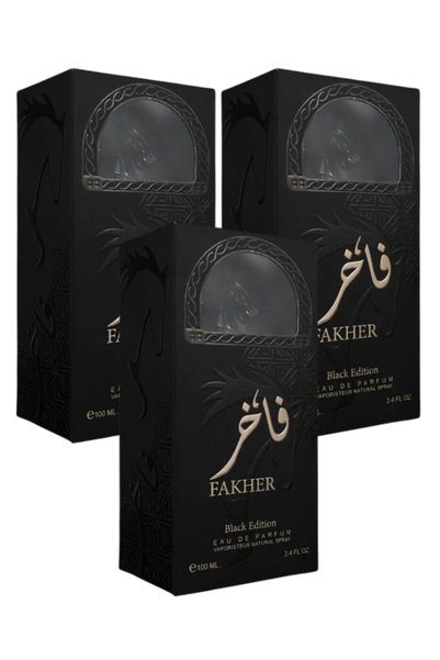 FAKHER 3 قطع Black Edition عطر 100مل