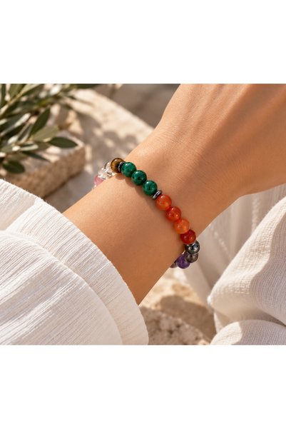 Adata Jewelry Natural Stone Libra Zodiac Sign Bracelet for Women and Men / 8m...