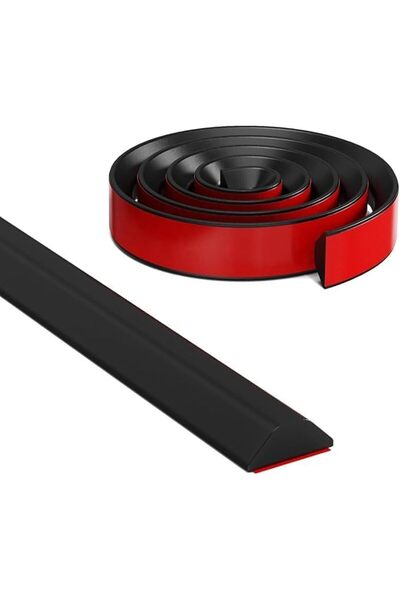 GENERAL 2M Shower Threshold Water Barrier Rubber, Self Adhesive Shower Edge W...