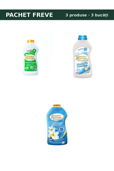 Fara brand Pachet rufe Spuma di Sciampagna Start: detergent Fresco Pulito, Ma...
