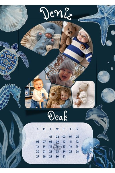 doğum günü takvimi poster