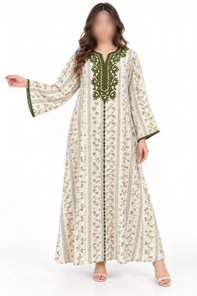 Elaa Embroidered Kuvaiyya Jalabiya | Elaa