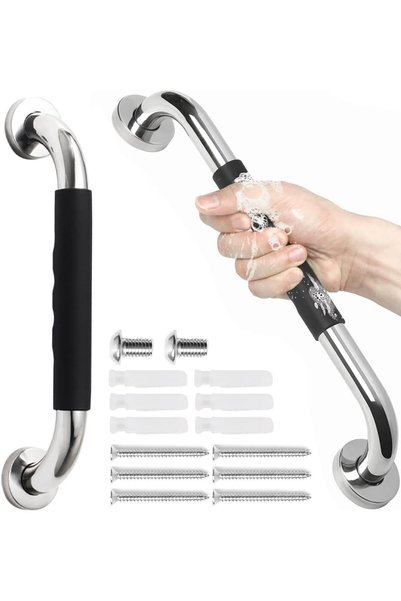 HASTHIP ® Bathroom Grab Bar Anti-Slip Stainless Steel Wall Mount Safety Handr...