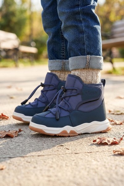 Vicco Fur-Trimmed, Orthopedic, Velcro-Closure Boys' Snow Boots