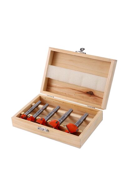 Bmb Tools Woodworking Hole Opener Set 5 Piece Orange | Tungsten Carbide Wood ...
