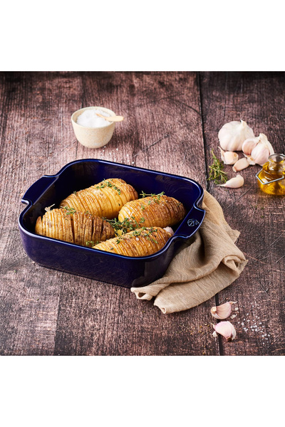 Peugeot Appolia Rectangular Baking Pan, Blue, 32 Cm.