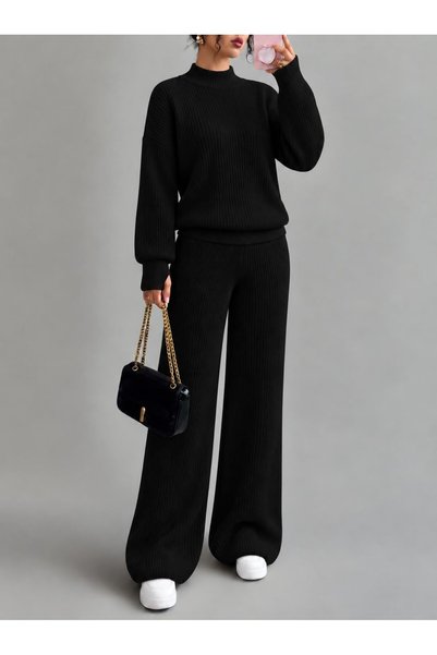 ZERELLE COLLECTİON Γυναικείο crop παντελόνι με φαρδιά μπατζάκια και άνοιγμα σ...