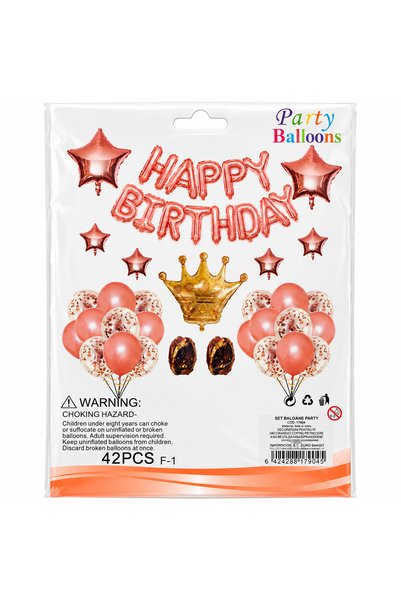 Party Balloon SET BALOANE PENTRU PETRECERE - 42 buc