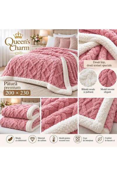 Queenscharm Γούνινη κουβέρτα