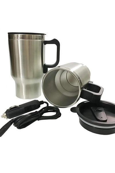 Generic Stainless Steel Travel Electric Heating Mug - Keep Your Drink Warm On...
