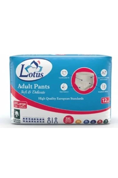 Lotus ADLT DIAPERS 3XL 12 PCS