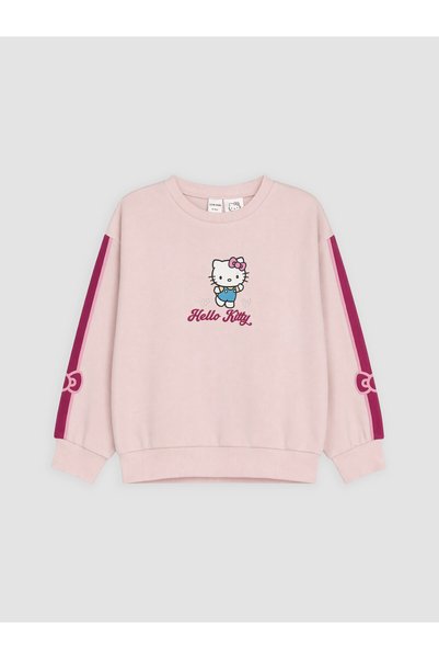 LC Waikiki كنزة LCW Kids باللون الوردي، مطبوعة بثلاثة ألوان، قياس عادي، مناسب...