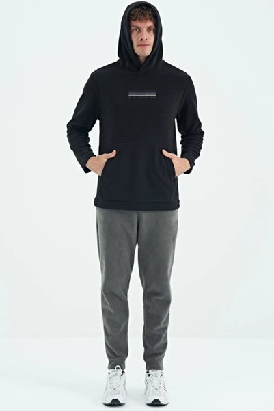 TOMMY LIFE Men's Hooded Sweatshirt Black Art-88301
